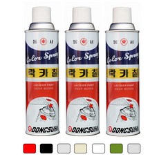 동서 락카 스프레이 420ml 도색 뿌리는 페인트 친환경 라카칠 셀프 인테리어 DIY, 검정, 1개