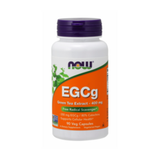 NOW Foods EGCg綠茶400mg素食膠囊, 90顆, 1罐