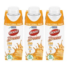 Boost Breeze 영양 음료 (236ml(8액량 온스) (3팩) 오렌지), 1개