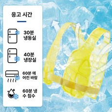 냉감 조끼 냉각 냉방 운동 베스트 아이스 쿨링 작업복 밝은색 디자인