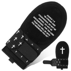 슬라이딩 보호 크로스) 야구 액세서리 장갑 블랙 christian geyoga 보호(청소년 손목 손 왼쪽/오른손 - 종교 소프트볼 장비 및 크로스 가드, 여호수아 1:9