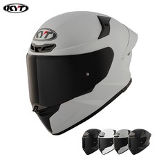 KYT TT레보 풀페이스 단색 오토바이 스쿠터 바이크 KC인증 헬멧, XL, 아스팔트 매트그레이