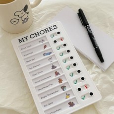 습관 학습플래너 청소체크리스트 스케줄작성 체크리스트 투두리스트 스터디플래너 데일리, 01-투두리스트-화이트