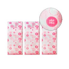 vivibaby 純棉紗布嬰兒手帕 透氣吸水親膚 1組3入粉色