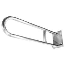 可申請長照補助 折疊式安全扶手 上下活動扶手 適用於無障礙空間 殘障人士廁所, 銀, 1個