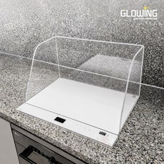 GLOWING 인덕션 가림막 기름튐방지 칸막이 물튐방지 씽크대 물가림막 주방용품 렌지가드, 1개