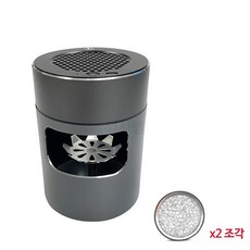 공기청정 흡연실용 사무실용 실내 연기흡입 담배냄새 제거, 그레이 (필터2개포함), 그레이(필터2개포함)