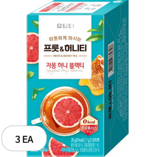 담터 프룻 앤 허니 자몽허니블랙티, 1g, 20개입, 3개