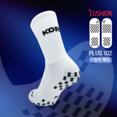 위풋 더블 논슬립 PLUS 크루 삭스 (KOREA) 축구 풋살 스포츠양말 러닝 등산, 1개