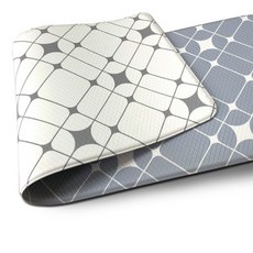 양면 pvc 국산 주방 다용도 매트 세트 중형 대형 특대형 초특대형 싱크대 발매트 욕실 현관 부엌 키친 125 150 롱 180 북유럽 형 방수 화장실 러그 바닥 쿠션 원빈산업, 디자인선택 : 02.화이트샤인+그레이샤인, 1개