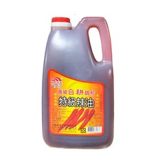 台耕 特級辣油 - 高級合耕調和，滴滴香辣，美味可口, 6個, 3L
