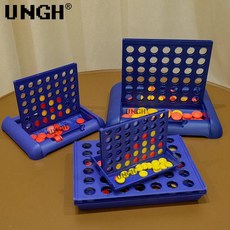 UNGH Foldable Connect 4 in A Line 보드 게임 클래식 파티 빙고 체스 가족 어린이를위한 장난감 교육 어린이 210627, no.15 15cm blue