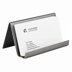 플리플라 고급 메탈 명함꽂이 명함 데스크 메모 스마트폰 거치대 명함거치 명함홀더, 1개, 1단