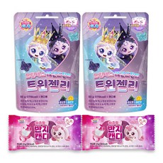 프린세스 캐치티니핑 젤리 50g + 하츄핑의 반지캔디 13g 세트, 2세트, 63g, 레전드 트윈젤리+반지캔디