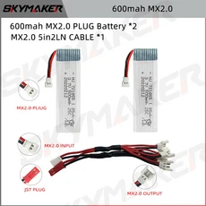 3.7V 600mAh Lipo 배터리 25C 고속 모델 항공기(충전기 포함) 751862 UDI U818A 항공기 액세서리, 10 1sMX20-2B600-5in2LN, 10 1sMX20-2B600-5in2LN
