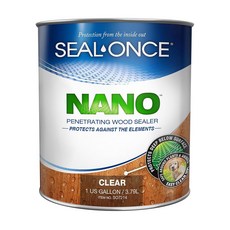 원스 나노 관통 목재 씰러 방수 실란트 1갤런 클리어, 1 Gallon, 1개