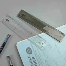 구부러지는자 투명 1개입 15cm 안전 han760fg