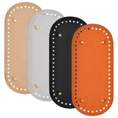 4매입스티치우븐베이스22x10cmPU가죽켓바닥타원형바닥펀칭, 넷