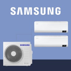 삼성 인버터 시스템 벽걸이 에어컨 2in1 올인원 조합형 무풍 1등급, 일반배관형, 6평+13평