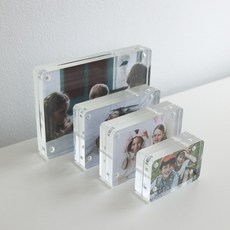 케이트가든 아크릴 납골당 미니 액자 2P 추모액자 포카액자, 2개, 투명