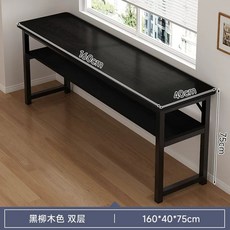 좁고 테이블 좁고긴테이블 창가 홑겹라벨블랙오크80cm, J. 1604075