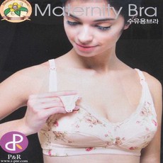 플라워 패턴 수유브라 산전산후 편안한 임산부속옷 마터니티 노와이어 B컵