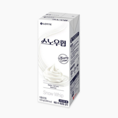 롯데 스노우휩 (식물성 생크림) 냉동 아이스박스+드라이아이스포함, 1개, 1.03kg