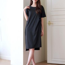 로안폴린 홈웨어 꼬임 디테일 미디 원피스