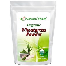 밀싹 파우더 - 벌크 2.3kg(5파운드) 사이즈 - 100% 순수 생 GMO 프리 비건 - 스무디 주스 쉐이크 레시피를 위한 놀라운 그린 슈퍼푸드 - 천연 식물 단, 유기농 밀싹 파우더 - 벌크 2.3kg(5파운드) 사이, 2.3kg, 1개