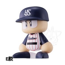 【M.M小舖 現貨】BANDAI 轉蛋 實況野球排隊公仔 中央聯盟 實況野球 排隊 野球 棒球 公仔 全6款, 1個, E款/東京養樂多燕子 1E571