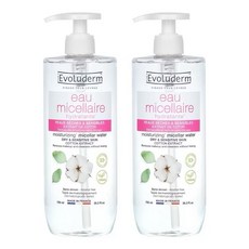 Evoluderm 保濕卸妝水 乾性及敏感性肌膚適用, 2件, 750ml