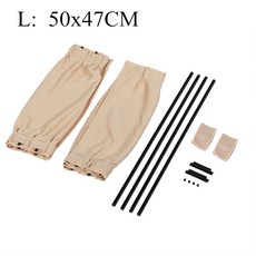 2 x 50L/50S 신축성 플라스틱 레일 자동차 사이드 윈도우 차양 커튼 자동 창 탄성 코드 포함 블랙/베이지/그레이, Beige 50x47cm