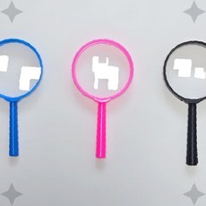 휴대용 손잡이 광학 렌즈 확대 관찰 도구 독서 보조 세밀 작업용 작은 물체 확인, 1개, 핑크