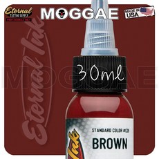 美國Eternal棕色 原廠進口伊特諾色料 專業刺青色乳紋綉墨水, 1個, 30ML#正棕Brown, 正棕Brown