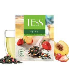 테스 플러트 녹차(복숭아 딸기함유) 개별포장 유럽 러시아연방 먹거리, 1개, 25개입, 37.5g