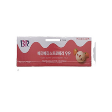 배스킨라빈스 베리베리 스트로베리 우유, 24팩, 190ml
