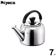 Miyaco 316不銹鋼鳴笛茶壺 7L, 銀色, 1個