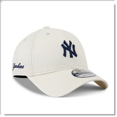 New Era 9FORTY 可調節 紐約洋基隊棒球帽, 米白, 1個