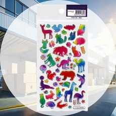 에폭시 동물 만들기재료 부채스티커 취미공예 휴대폰문구 다꾸용품 감성다이어리