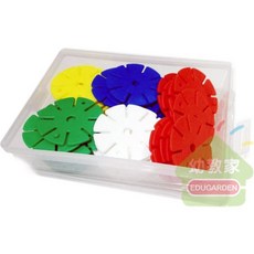 【幼教家】大雪花疊疊樂.教學教具(可學數數.認顏色.平面扣扣樂.立體疊疊樂), 1個, Multicolor