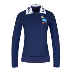 까스텔바작 여성 빅카라 반집업 티셔츠 BGCWTS703