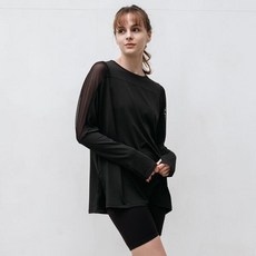 RYMD 網狀瑜珈寬鬆長袖長T 4色