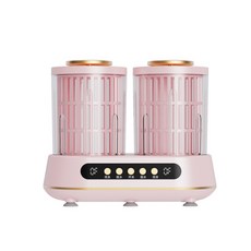 雙桶迷你洗衣機, 旗艦款 - 嫩粉 1200轉高速雙電機 雙倉獨立洗脫一體 8維正反轉波輪 4L黃金大容量, 美規