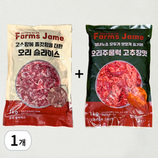 (주7일출고) 팜스제임 무항생제 로스1kg+주물럭1kg 생오리 오리고기 (냉장), 2kg, 1개