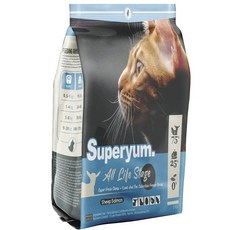 Superyum. 全齡貓飼料 鮮雞+海陸凍乾+穀物FREE新鮮水果, 1個, 極致美味貓-鮮羊+海陸凍乾 4.9kg