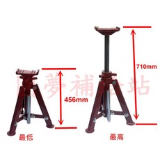 圓夢補給站 JS1218 貨車頂車架18吋，安全穩固千斤頂支撐，專業三角架馬椅, 1個