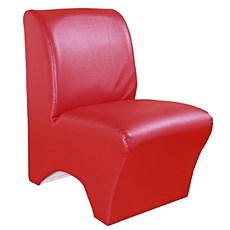 愛樂美 台灣製 純手工典雅單人小沙發 兒童椅 L型沙發 舒適美觀, 紅色, 1個