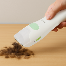 펫키지 반려동물 털 진공 흡입 에어바리깡 New, 1개, 아이보리