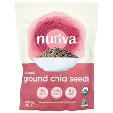 누티바 106900 오가닉 그라운드 치아 씨드 340g, 1개