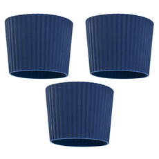 월간리빙 미끄럼 방지 실리콘 컵홀더 컵슬리브, 3개, 네이비